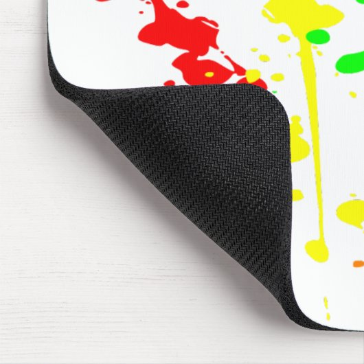 Abstrakte Farbkunst Paint splash Mousepad (Ecke)