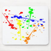 Abstrakte Farbkunst Paint splash Mousepad (Vorne)
