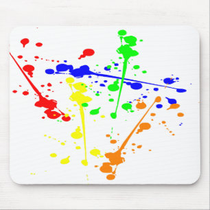 Abstrakte Farbkunst Paint splash Mousepad