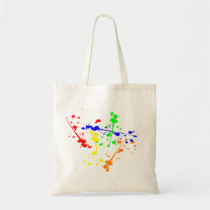 Abstrakte Farbkunst Paint splash Tragetasche