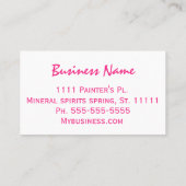 abstrakte Farbkunst Visitenkarte (Rückseite)