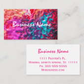 abstrakte Farbkunst Visitenkarte (Vorne/Hinten)
