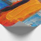 Abstrakte Farblackierung Geschenkpapier (Ecke)