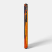 Abstrakte Farblackierung iPhone Hülle (Linke Seite)