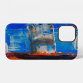 Abstrakte Farblackierung iPhone Hülle (Rückseite (Horizontal))
