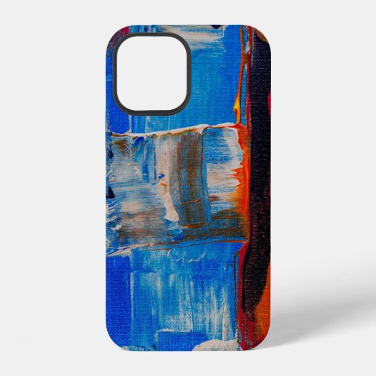 Abstrakte Farblackierung iPhone Hülle (Rückseite)