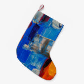 Abstrakte Farblackierung Kleiner Weihnachtsstrumpf (Vorderansicht (hängend))