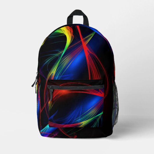 Abstrakte Farblampen Muster Rucksack (Vorderseite)