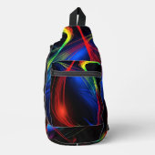 Abstrakte Farblichter Crossbody Bag (Vorderseite)
