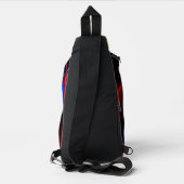 Abstrakte Farblichter Crossbody Bag (Rückseite)