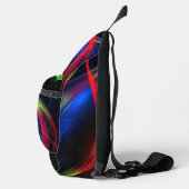 Abstrakte Farblichter Crossbody Bag (Rechts)