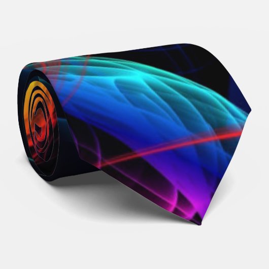 Abstrakte Farblichter Krawatte (Gerollt)
