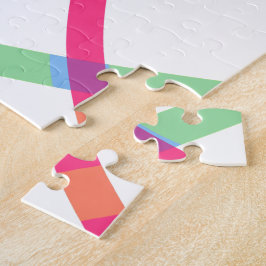 Abstrakte Farblinie Puzzle