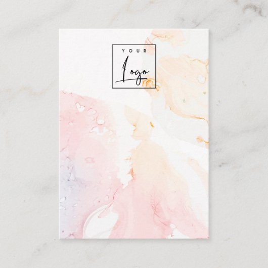 Abstrakte Farblogos - Blankoschmuck Visitenkarte (Vorderseite)