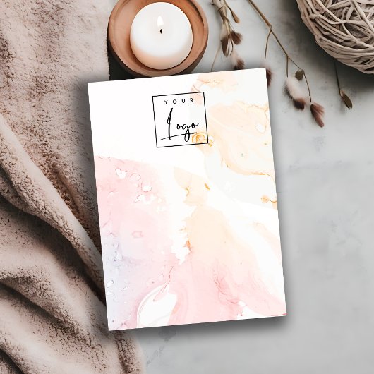 Abstrakte Farblogos - Blankoschmuck Visitenkarte