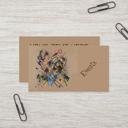 Abstrakte Farbmusik Visitenkarte (Vorderseite/Rückseite Beispiel)