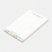 Abstrakte Farbmuster der Blume Post-it Klebezettel (angewinkelt)