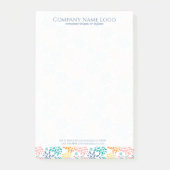 Abstrakte Farbmuster der Blume Post-it Klebezettel (Vorderseite)