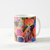 Abstrakte Farbmuster Kaffeetasse (VorderseiteRechts)