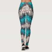 Abstrakte Farbmuster Leggings (Rückseite)