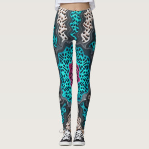 Abstrakte Farbmuster Leggings