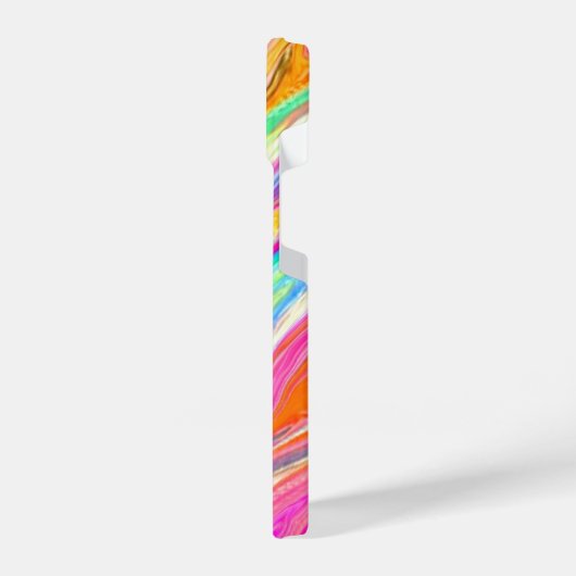 Abstrakte Farbneon iPhone Hülle (Linke Seite)