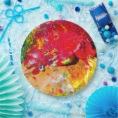 Abstrakte Farbpalette Pappteller (Party)