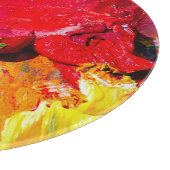 Abstrakte Farbpalette Schneidebrett (Ecke)