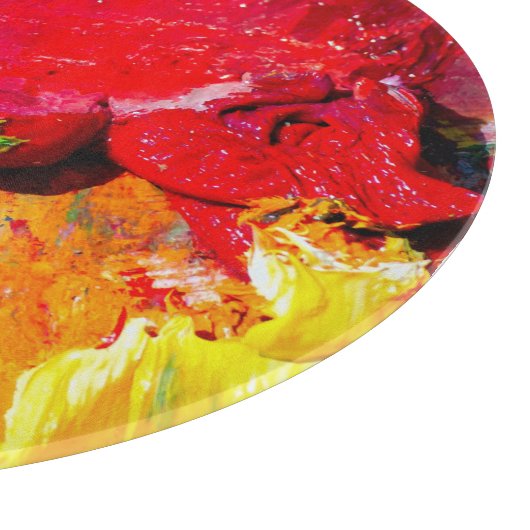 Abstrakte Farbpalette Schneidebrett (Ecke)