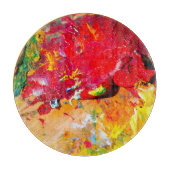 Abstrakte Farbpalette Schneidebrett (Vorderseite)