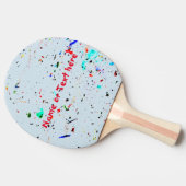 Abstrakte Farbpalette Tischtennis Schläger (Seitenansicht)