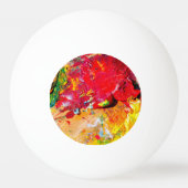 Abstrakte Farbpalette Tischtennisball (Rückseite)