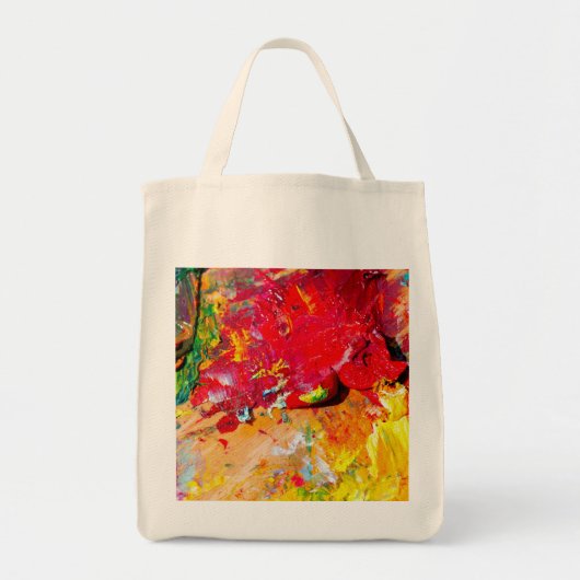 Abstrakte Farbpalette Tragetasche (Vorne)