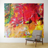 Abstrakte Farbpalette Wandteppich (Beispiel (Horizontal))