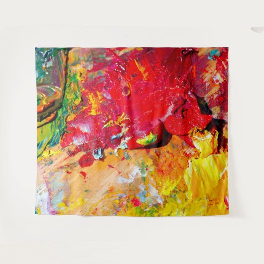 Abstrakte Farbpalette Wandteppich (Vorderseite (Horizontal))