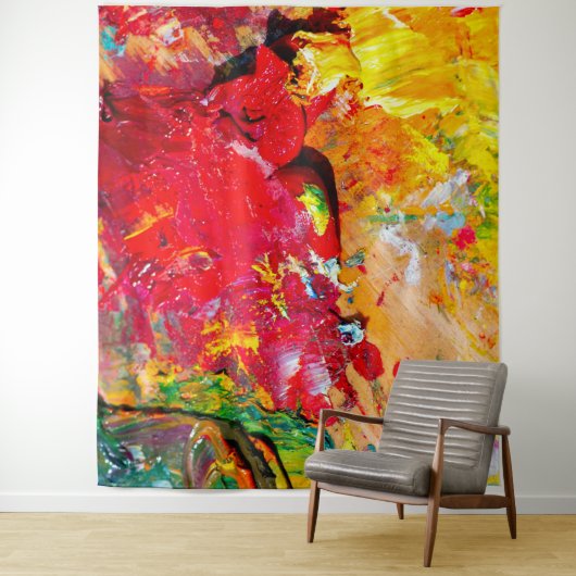 Abstrakte Farbpalette Wandteppich (Beispiel)