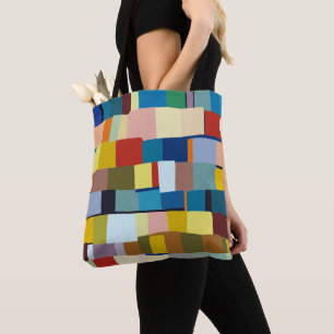 Abstrakte Farbpatchwork 271020 Tasche