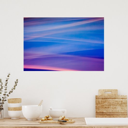 Abstrakte Farbpfade Poster (Küche)