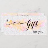 *~* Abstrakte Farbpfirsichpfirsichpinkarte (Vorne/Hinten)