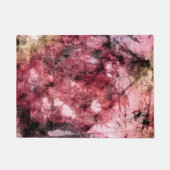 Abstrakte Farbpinsel aus rotem Schwarz Fußmatte (Vorderseite)