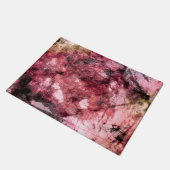 Abstrakte Farbpinsel aus rotem Schwarz Fußmatte (Schrägansicht)