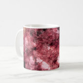 Abstrakte Farbpinsel aus rotem Schwarz Kaffeetasse (Vorderseite Links)