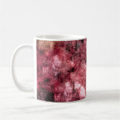 Abstrakte Farbpinsel aus rotem Schwarz Kaffeetasse (Links)