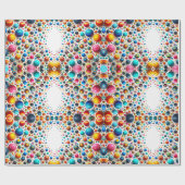 Abstrakte Farbpunkte Geschenkpapier (Flach)