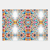 Abstrakte Farbpunkte Geschenkpapier Set (Vorderseite)