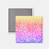 Abstrakte Farbpunkte Magnet (Vorderseite/Rückseite)