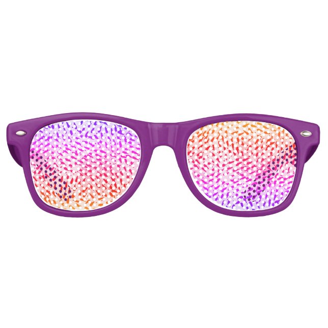 Abstrakte Farbpunkte Partybrille (Vorderseite)