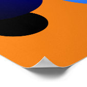 Abstrakte Farbpunktüberlastung Poster (Ecke)