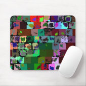 Abstrakte Farbquadrate Mousepad (Mit Mouse)