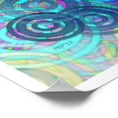 Abstrakte Farbreihen Poster (Ecke)